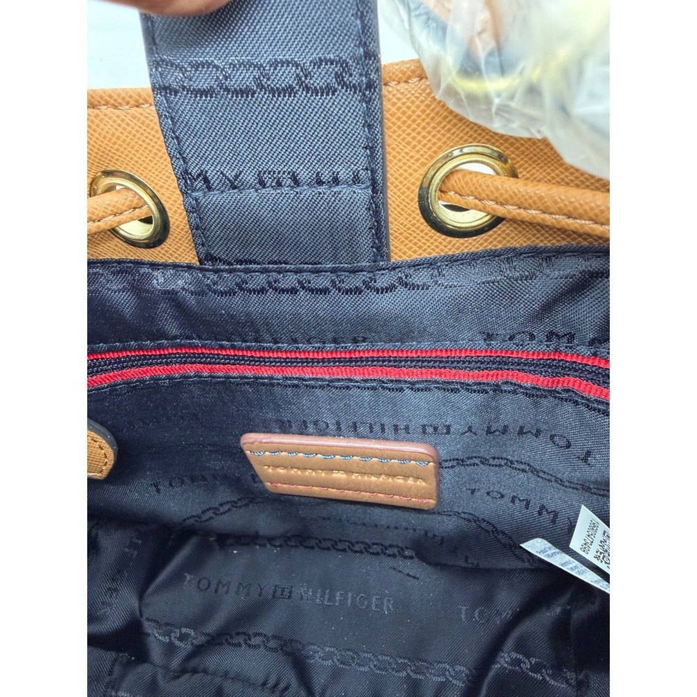 Tommy Hilfiger Bucket Bag Women Small White Nautical Rope‎ Knot Crossbody NWT - Picture 8 of 12